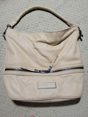 Liebeskind Beige Leather Hobo Bag